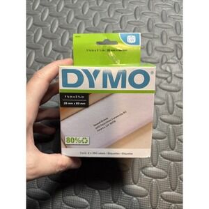 DYMO 30252 LW WHITE ADDRESS LABELS 1-1/8"x3-1/2" 350 LABELS PER ROLL 2 Rolls